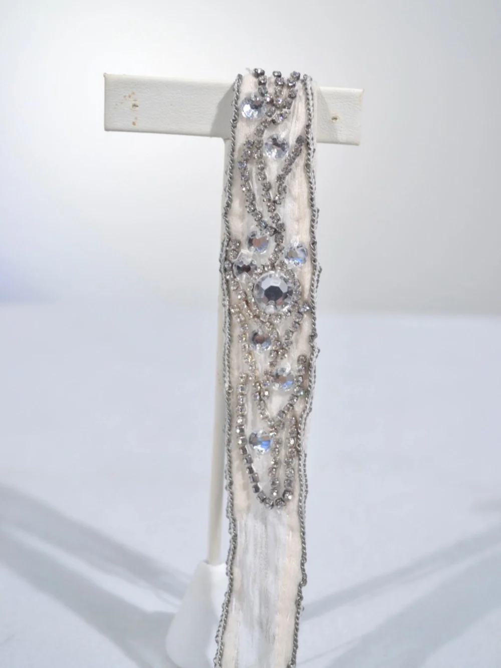 NEW CHAN LUU SILK TIE BRACELET, CRYSTAL, FRINGE
